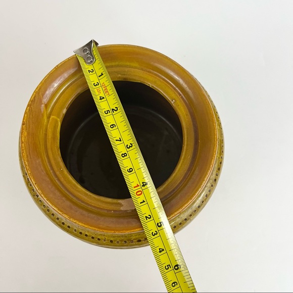 MCM Italian Rosenthal Netter Pottery Lidded Pottery Jar Signed And Numbered - Picture 12 of 16